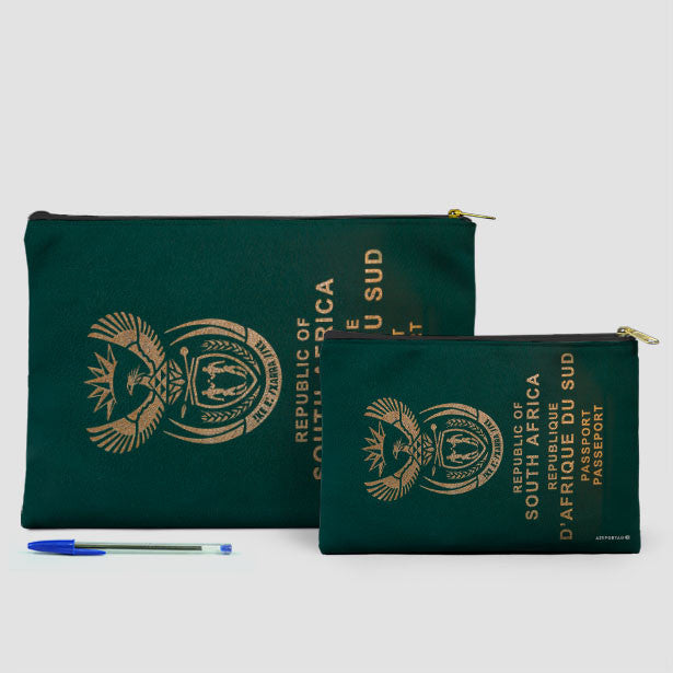 South Africa Passport - Accessory Pouch Bag - Clutch Handbag