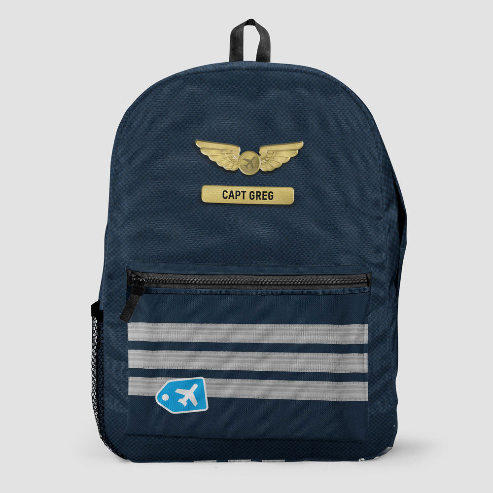 the brand with the three stripes backpack