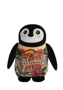 Tattoo Plushie Penguin Sweetheart