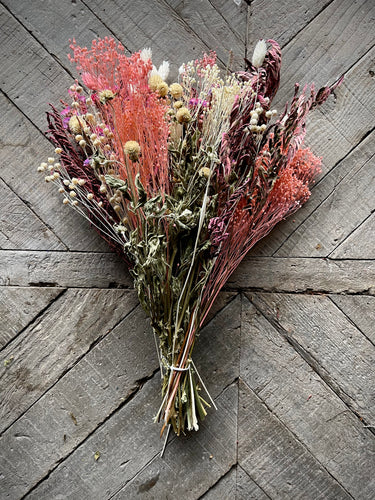 Dusty Blue Dried Flower Bouquet, Blue and Ivory Wedding Flowers –  Flowerholic