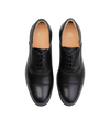 Francium Black Leather Lace Up Dress Shoes