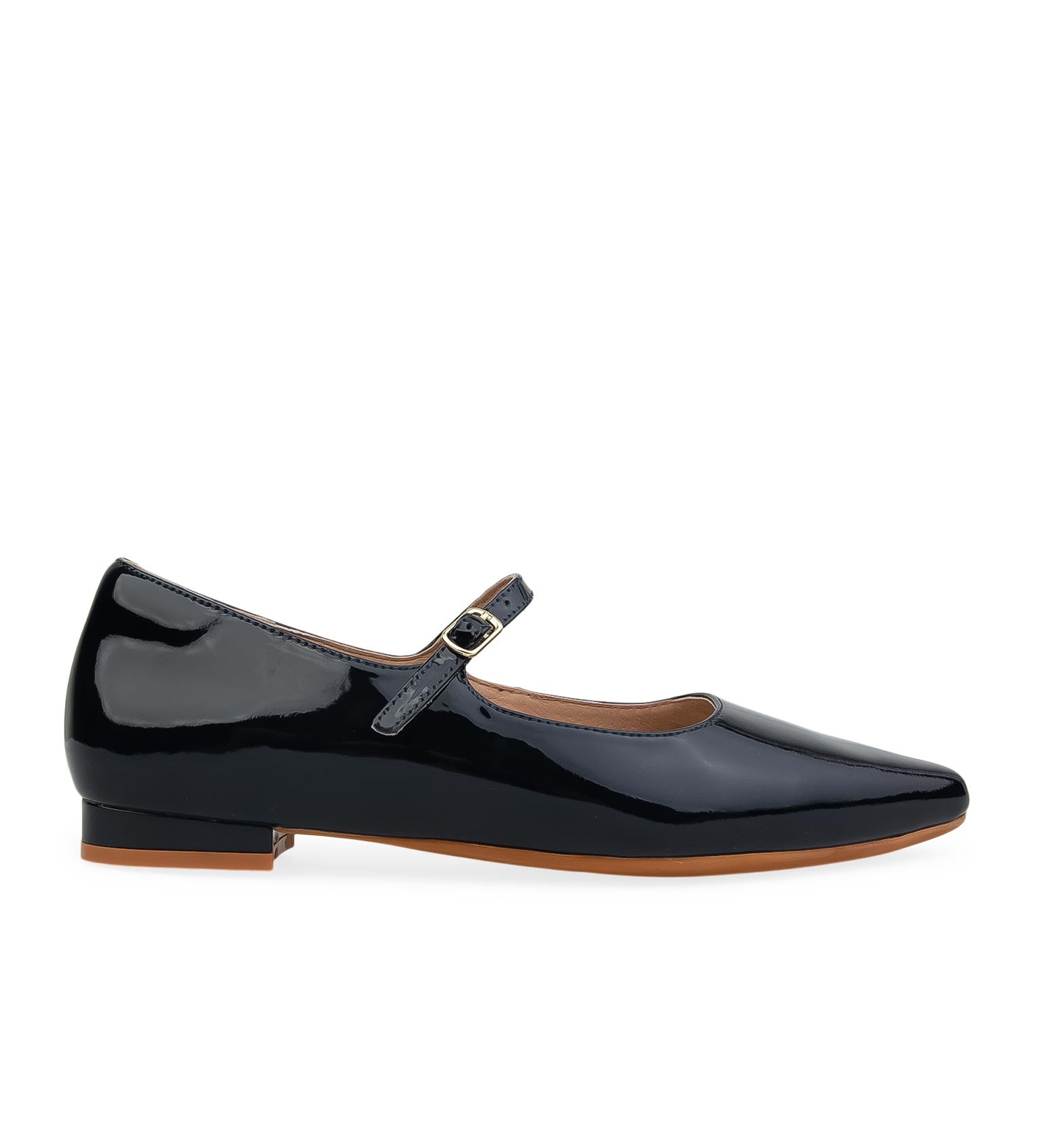 Inca 2 Navy Patent Leather Ballet Flats | Bared Footwear