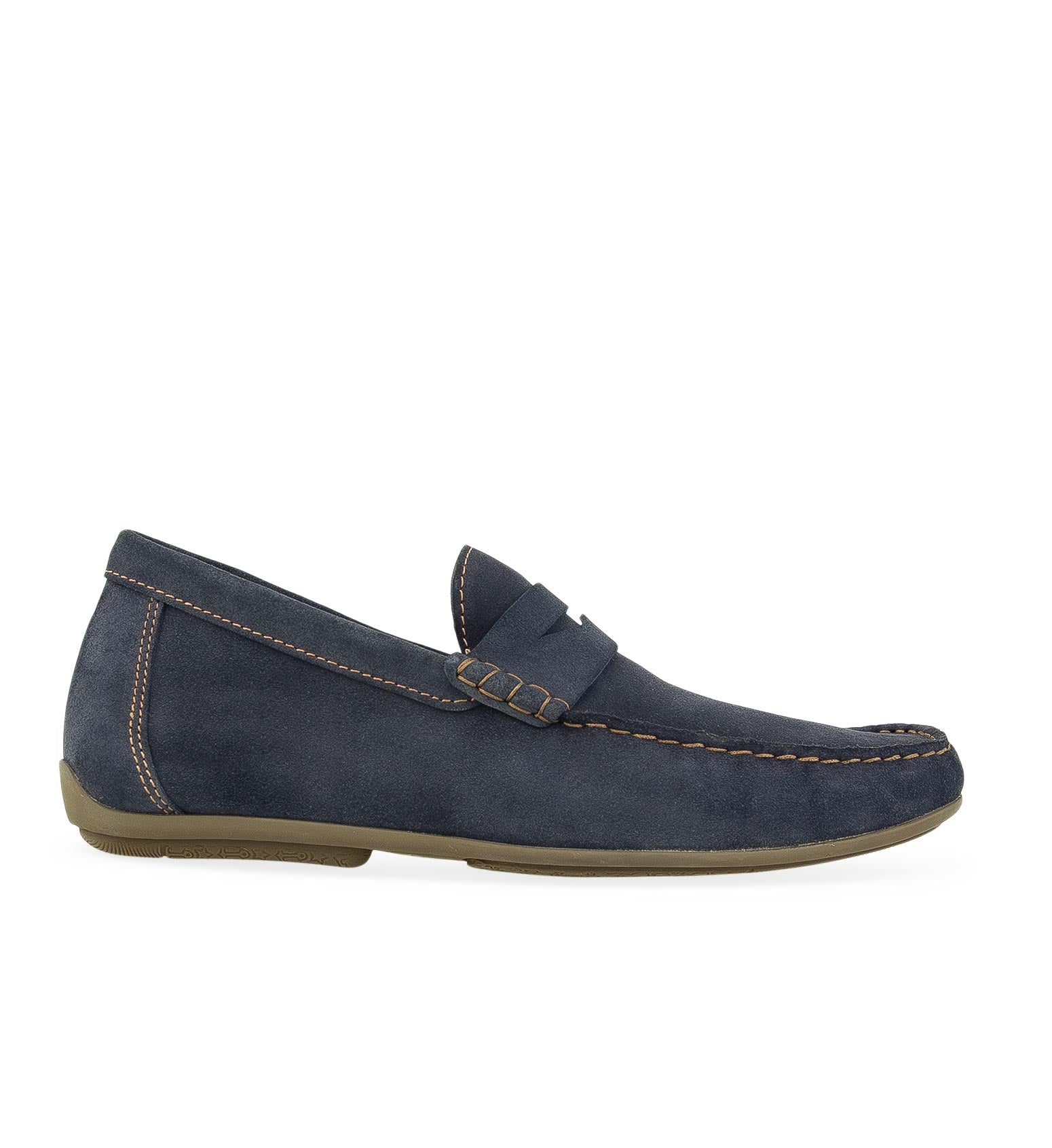 Neon Navy Suede Loafers | Bared Footwear