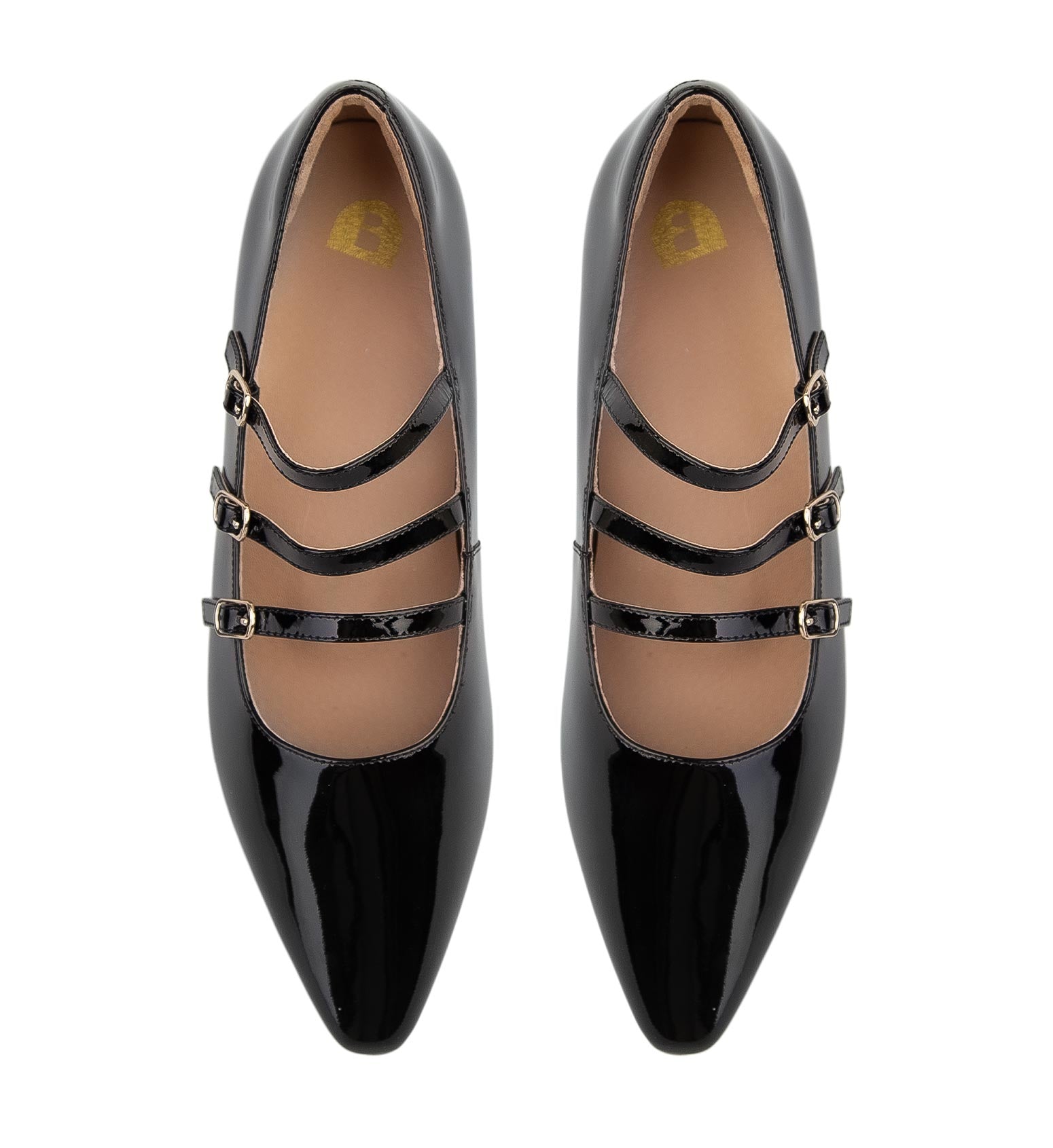 Partridge Black Patent Leather Ballet Flats | Bared Footwear