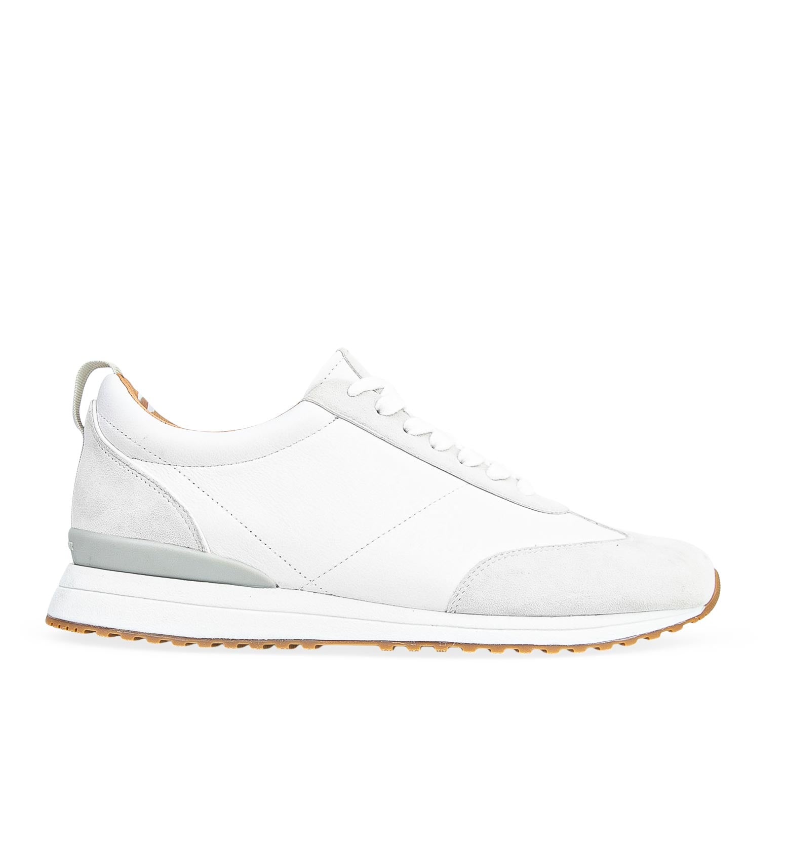 Saker 2 White Leather Sneakers | Bared Footwear