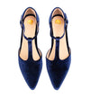 Avocet Blue Velvet Flats