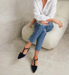 Avocet Blue Velvet Flats