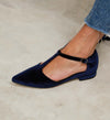 Avocet Blue Velvet Flats