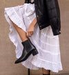 Canary Black Leather Ankle Boots