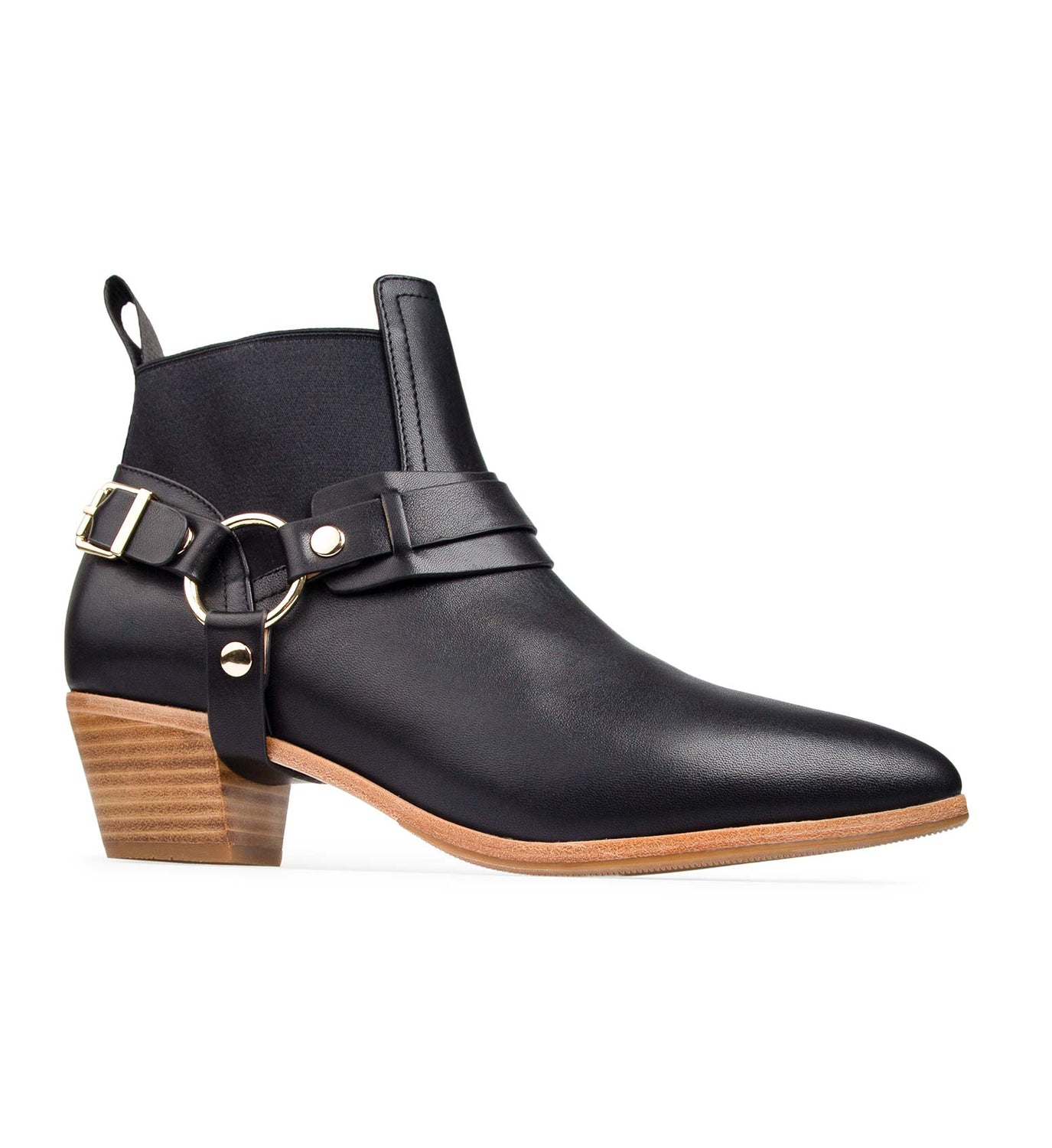 Cuckoo Black Leather Boots | Bared Footwear