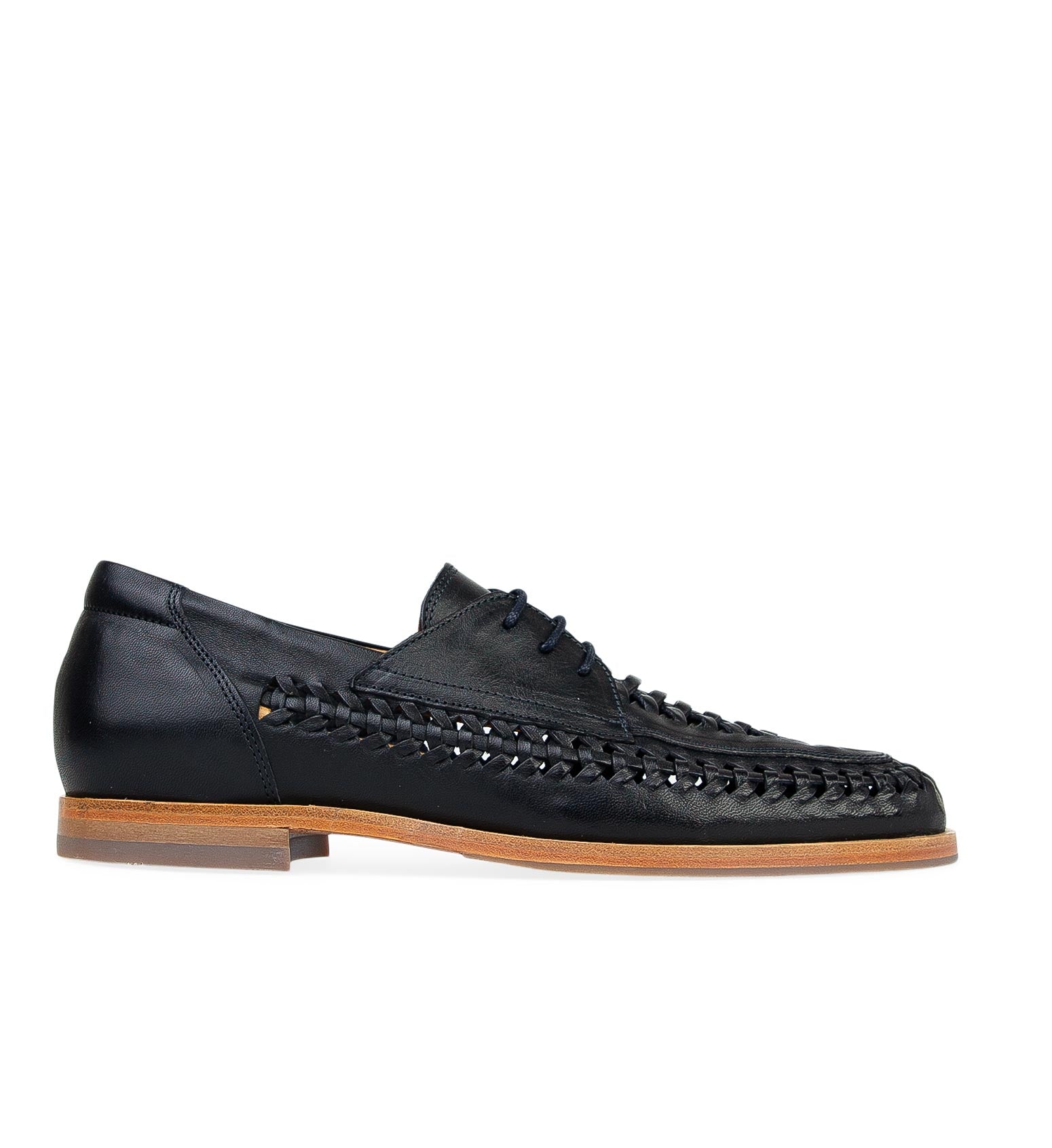 Curium Navy Leather Boat Shoes | Bared Footwear