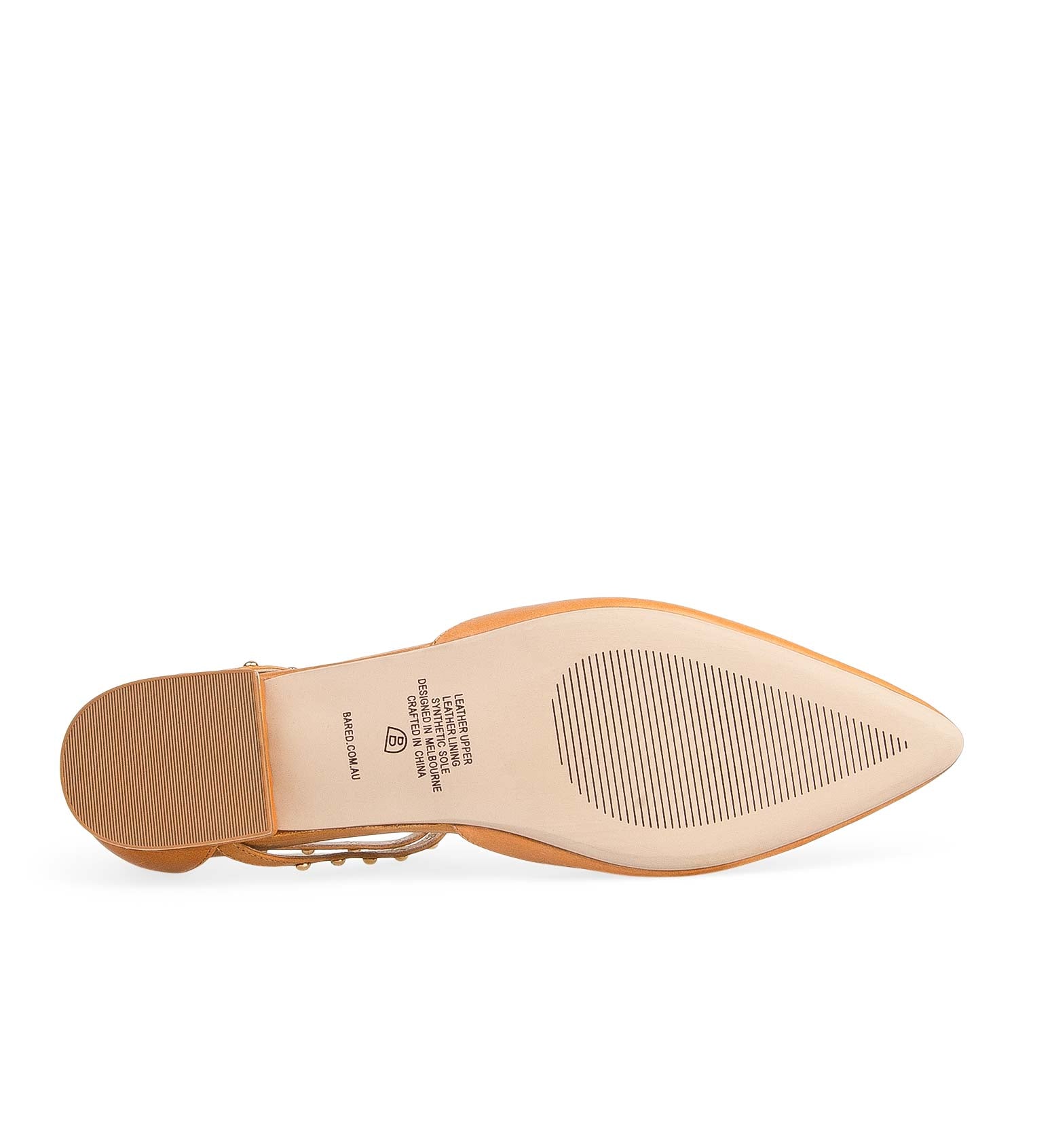Grackle Tan Leather Ballet Flats | Bared Footwear