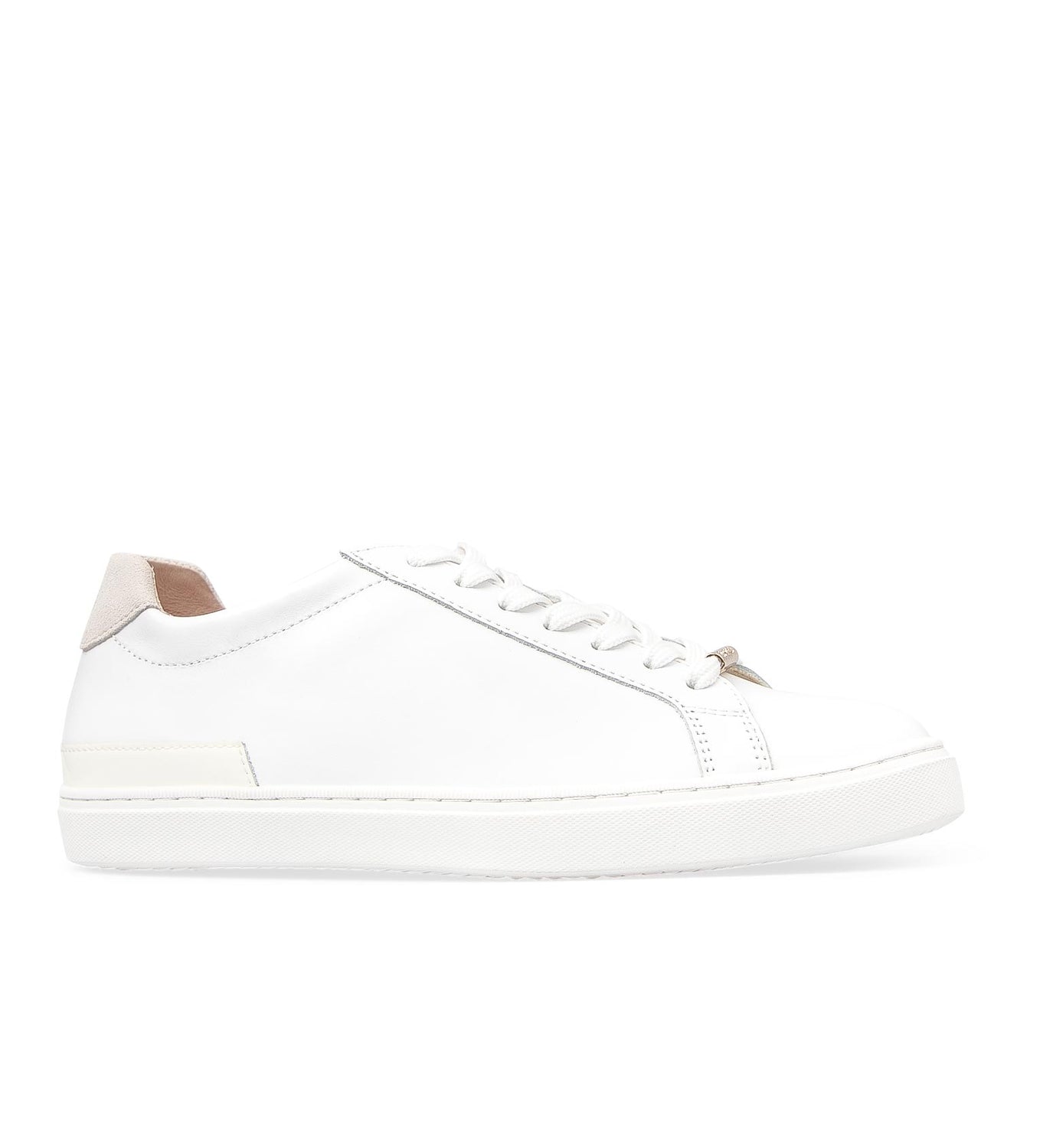 Hornbill White Leather Sneakers | Bared Footwear