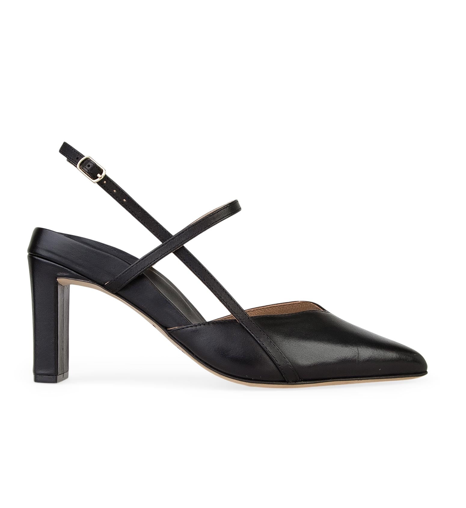 Kiskadee Black Leather High Heels | Bared Footwear