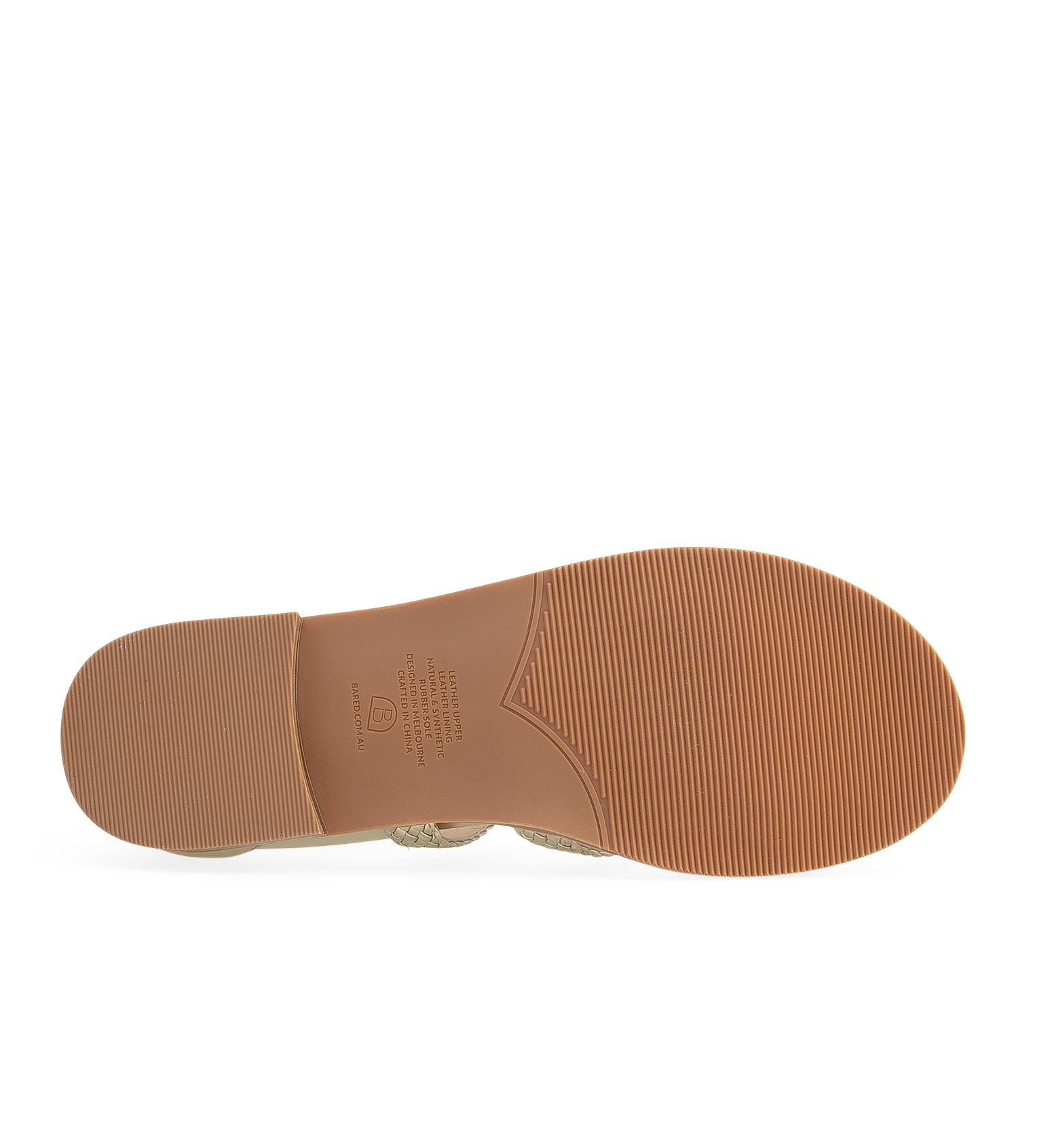 Murrelet Gold Leather Flat Sandals | Bared Footwear