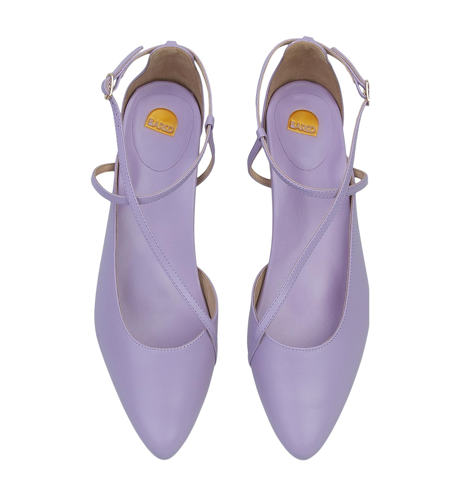 Skylark Lilac Leather Ballet Flats | Bared Footwear