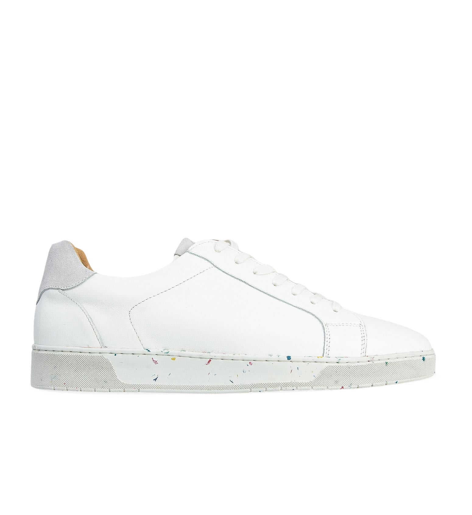 Strontium White Leather Sneakers | Bared Footwear