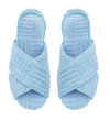 Summerling Sea Blue Towelling Slippers