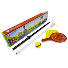 Load image into Gallery viewer, Swinging Tennis Ball Strike Game with Integrated Pole Spike Goes Directly Into The Ground, Easy to set up Fun for all the family Tennis Swingballs Swingball Swing striking outdoors outdoor-living Outdoor games outdoor activities outdoor kids kid gardens garden parties garden games family games childs childrens Children child balls ball
