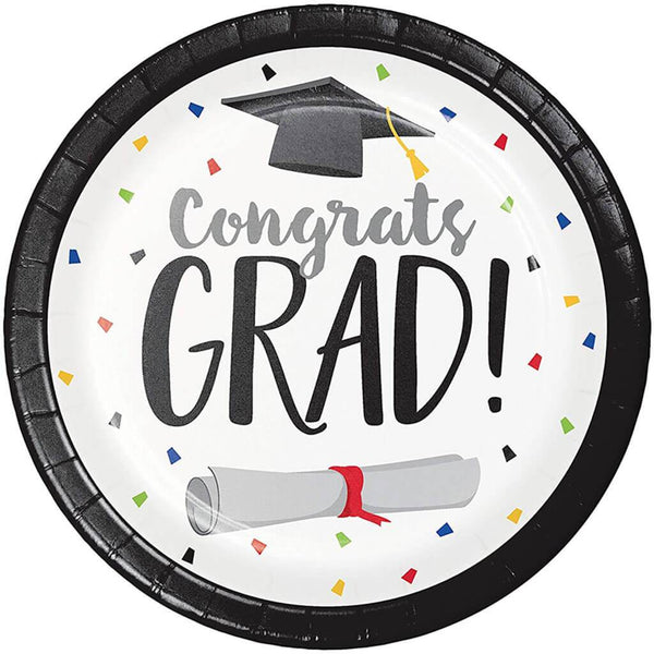 Congrats Grad Graduation Dessert Plates - Haflaty Store