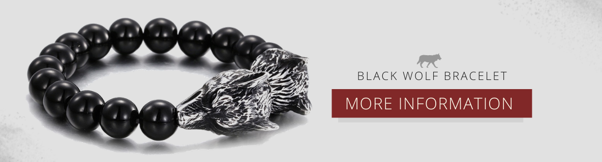 black wolf bracelet