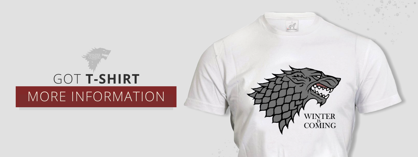 game of thrones wolf shirt