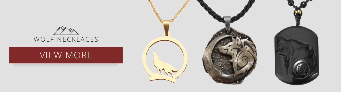gray wolf necklaces