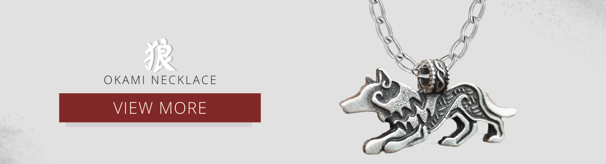 japanese wolf necklace