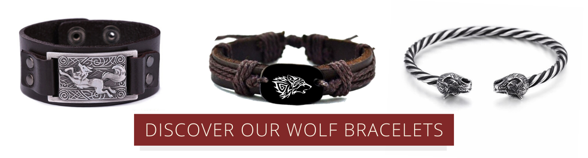 wolf bracelet collection for men