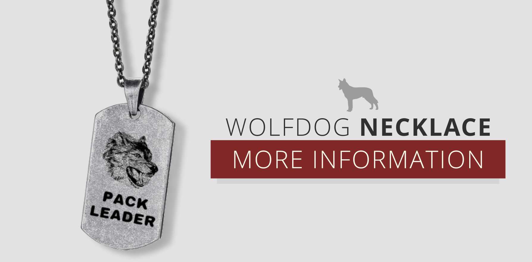 wolf dog necklace