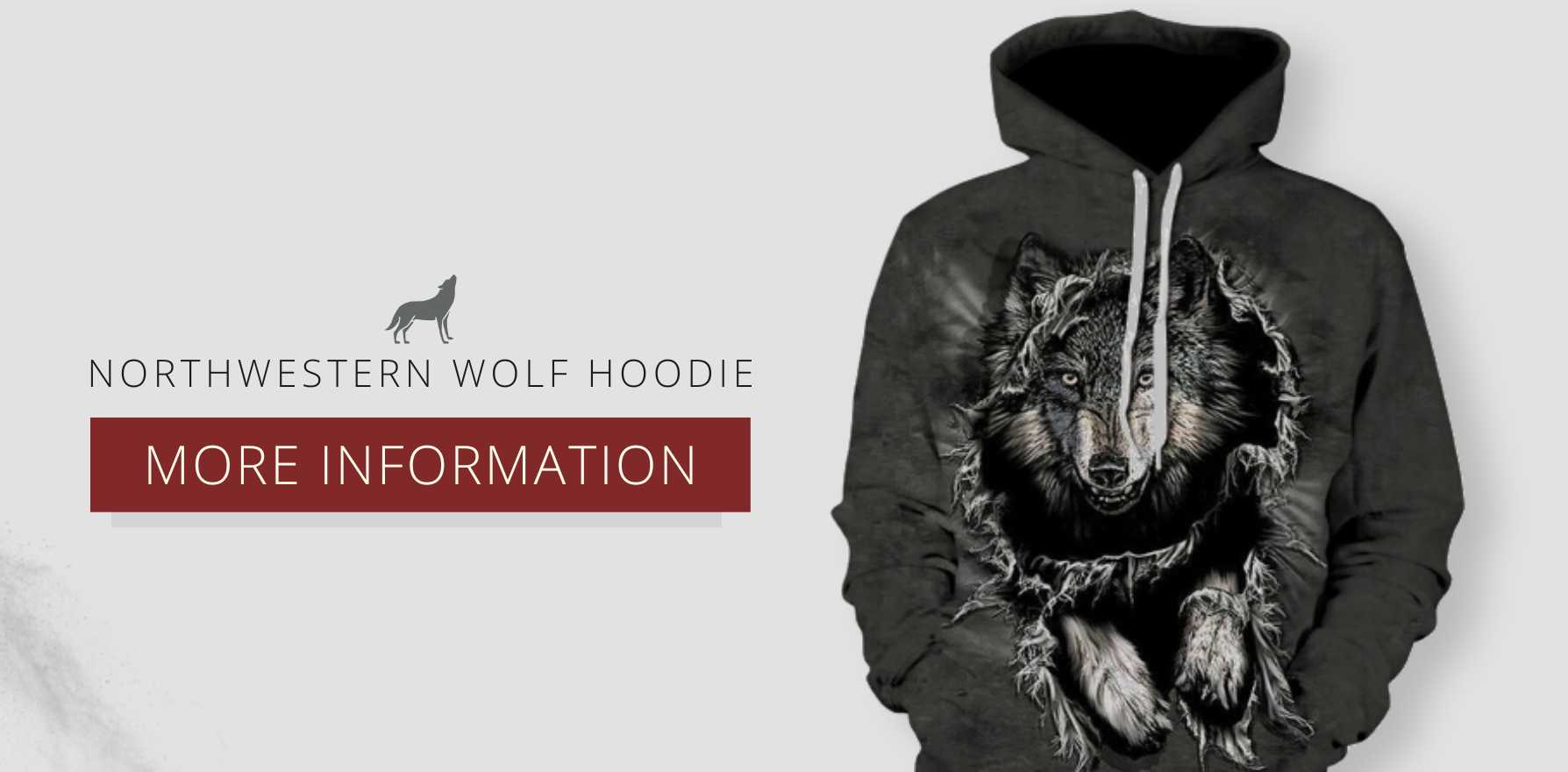 youth wolf hoodie