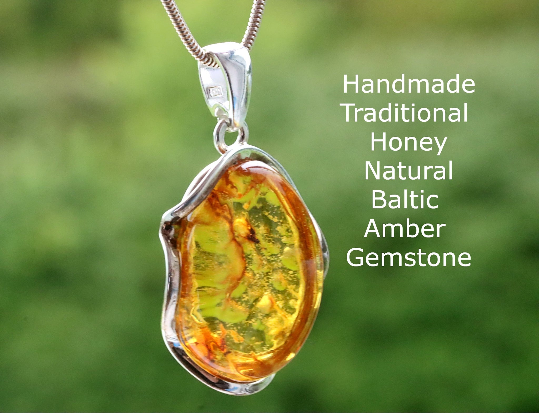 Buy Modern Green Amber Pendant Necklace Big Amber Pendant Baltic Amber  Statement Necklace Green Amber Stone Pendant Huge Amber Pendant Necklace  Online in India - Etsy