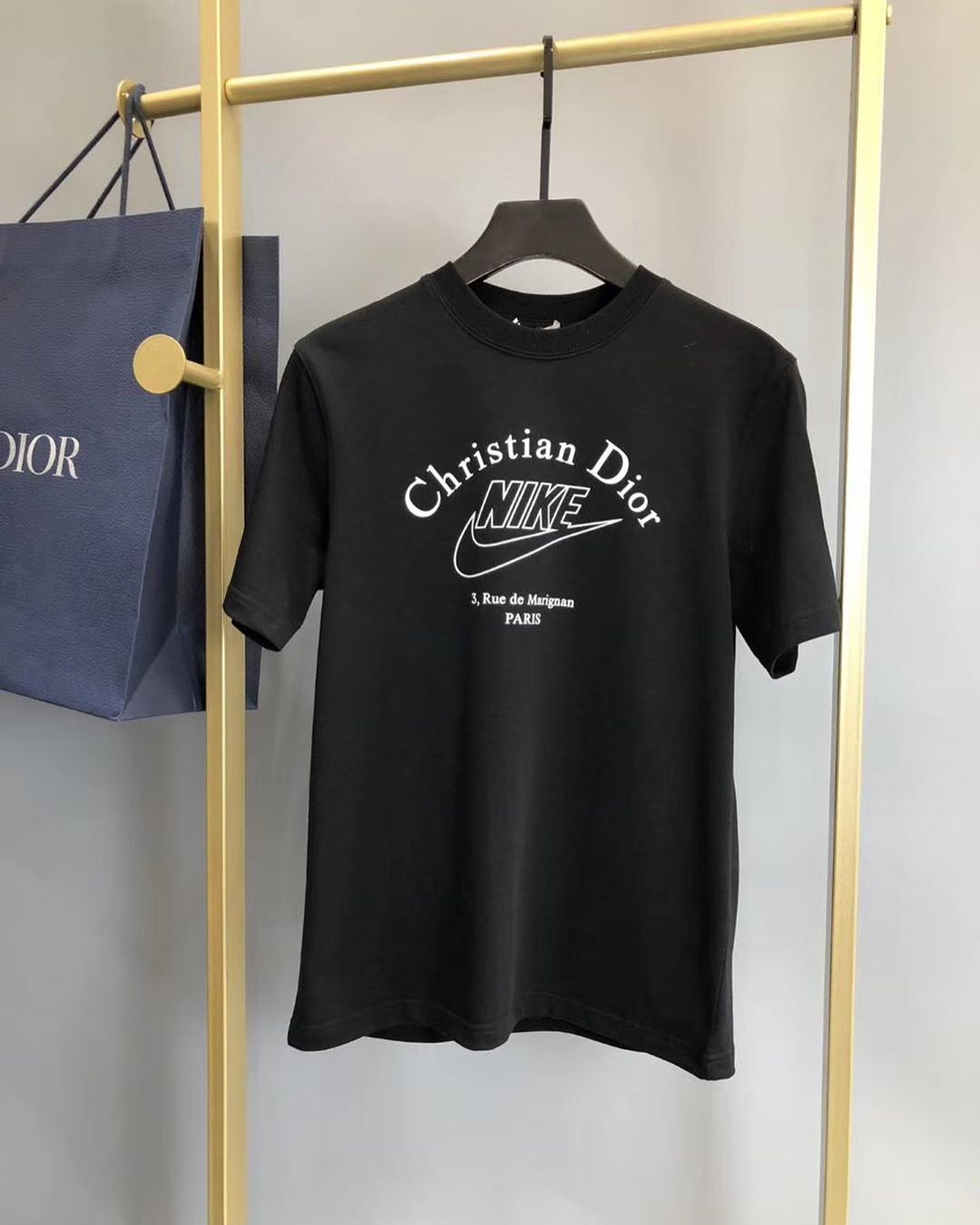 Christian Dior X Nike T-Shirt in Black – Brotherhood Official