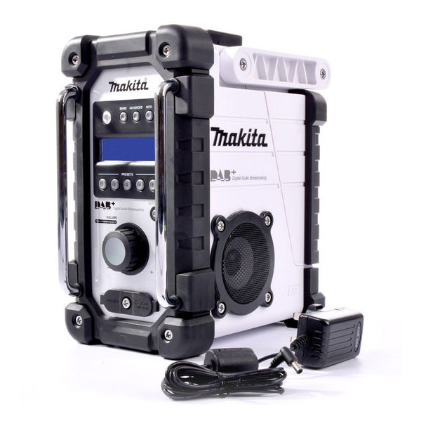 Jeg er stolt system samtale Makita DMR110 DAB+ White Digital Radio – Bell Donaldson Steele