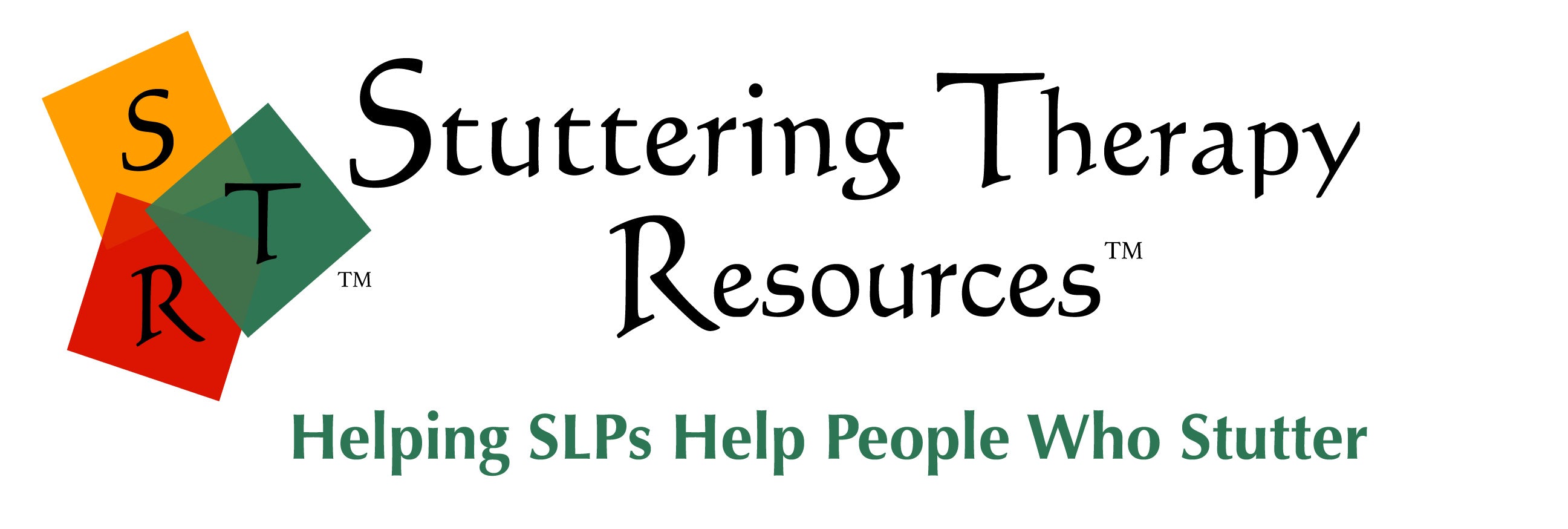 Stuttering Therapy Resources logo Helping SLPs Help People Who Stutter