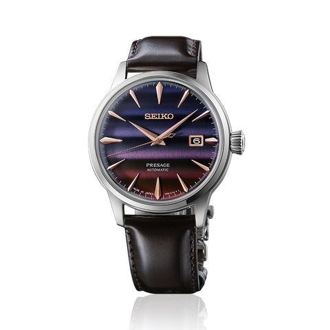 Seiko Presage Purple Sunset Inspired STAR BAR Watch