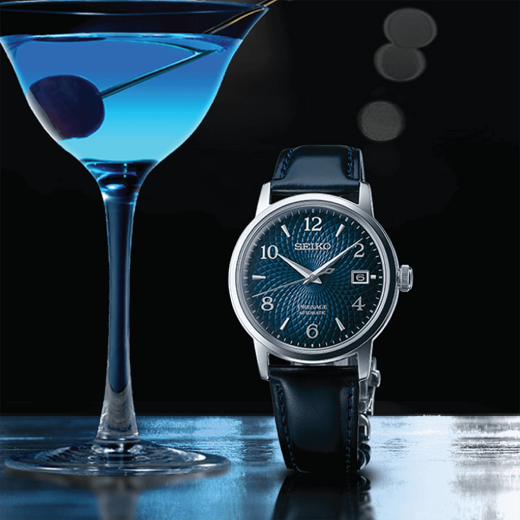 Seiko Presage Cocktail Time Old Clock Watch - SRPE43J1