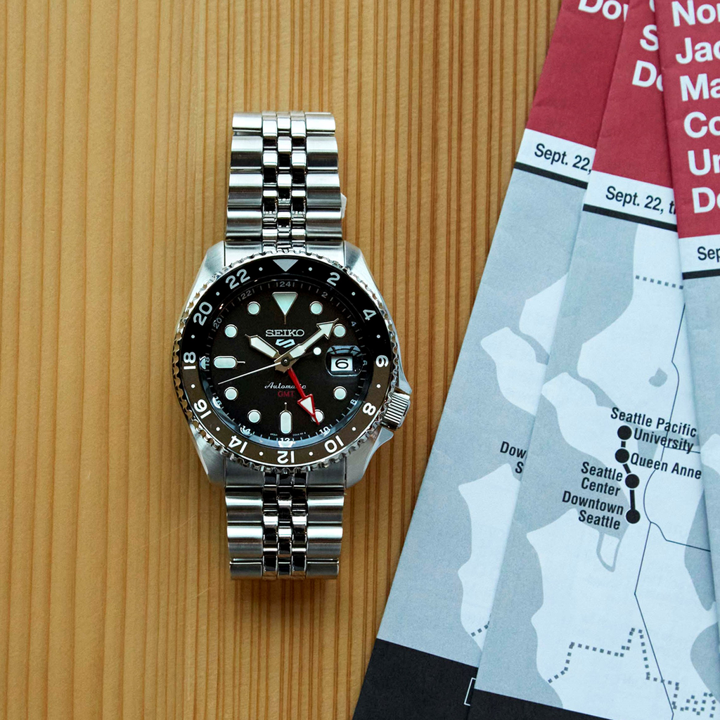 Seiko 5 Sports 'Black Grape' GMT SKX Re-Interpretation - SSK001K1