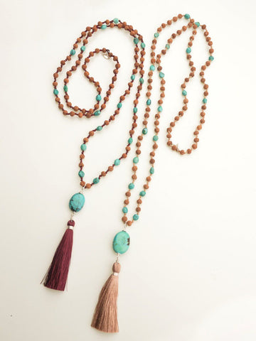 Mesa Sky Chandelier Earring | Tibetan Turquoise Hoops by Harmony Scott ...