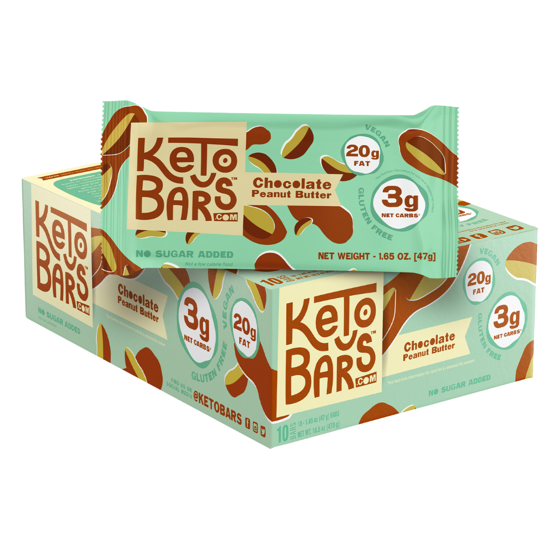 Chocolate Peanut Butter Keto Bars Low Carb High Fat No Sugar