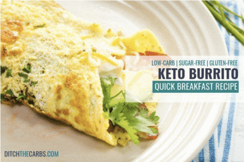 keto friendly breakfast burrito