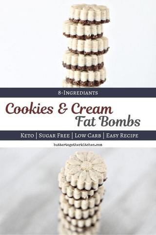 keto friendly cookies and cream fat bomb recipe