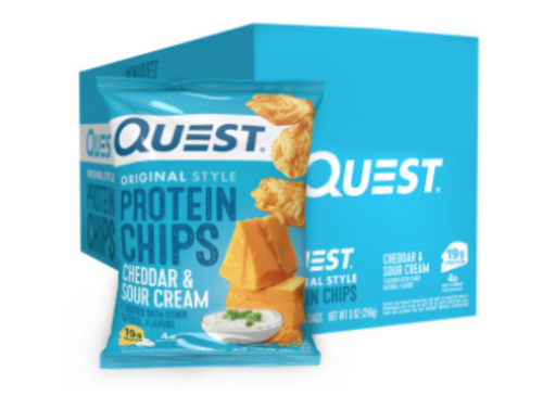 cheddar and sour cream original style protein chips