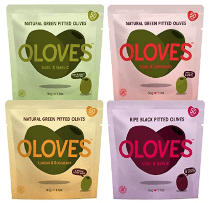 natural pitted olive snack packs