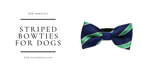 Striped Bow Ties for Dogs Gifts for Dog Lovers