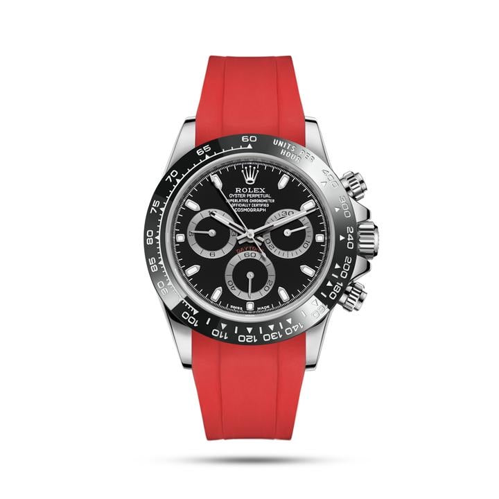 rolex daytona on rubber strap