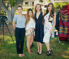 Gramercy Couture's first online fashion shoot. From L-R: MUA-Janett Juwien, GC CEO-Hanna J., GRAMERCY GIRLS-Perla & Andrea