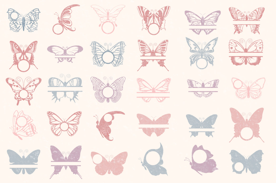 Free Rose Gold Butterfly Svg 448 SVG PNG EPS DXF File