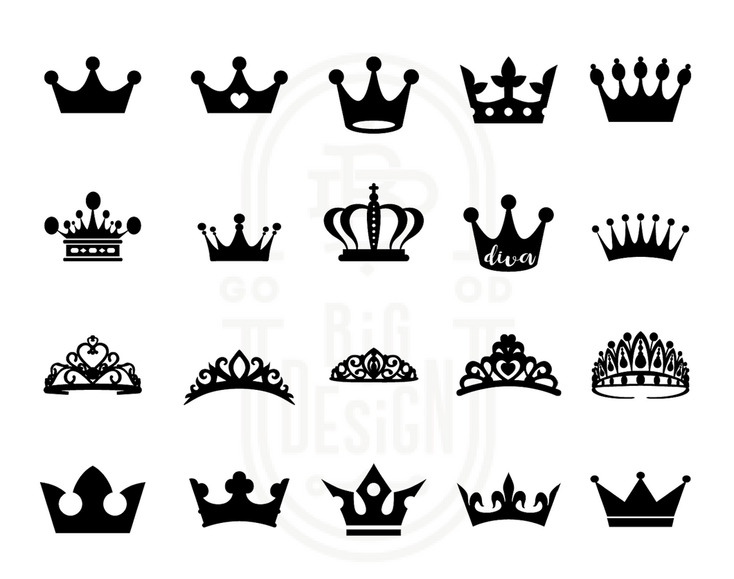 Crown Svg Bundle Queen Crown Svg Princess Tiara King Crown Cro Design Shopy