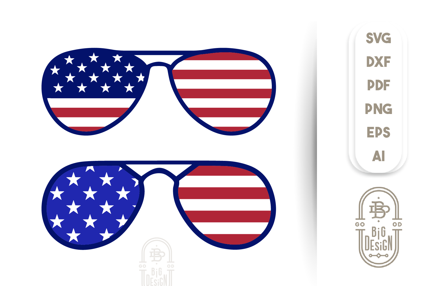 Download Usa Aviator Sunglasses American Flag Graphic Svg Png Jpg Pdf Studio3 Silhouette Cutting File 4th Of July Glasses Clip Art Art Collectibles